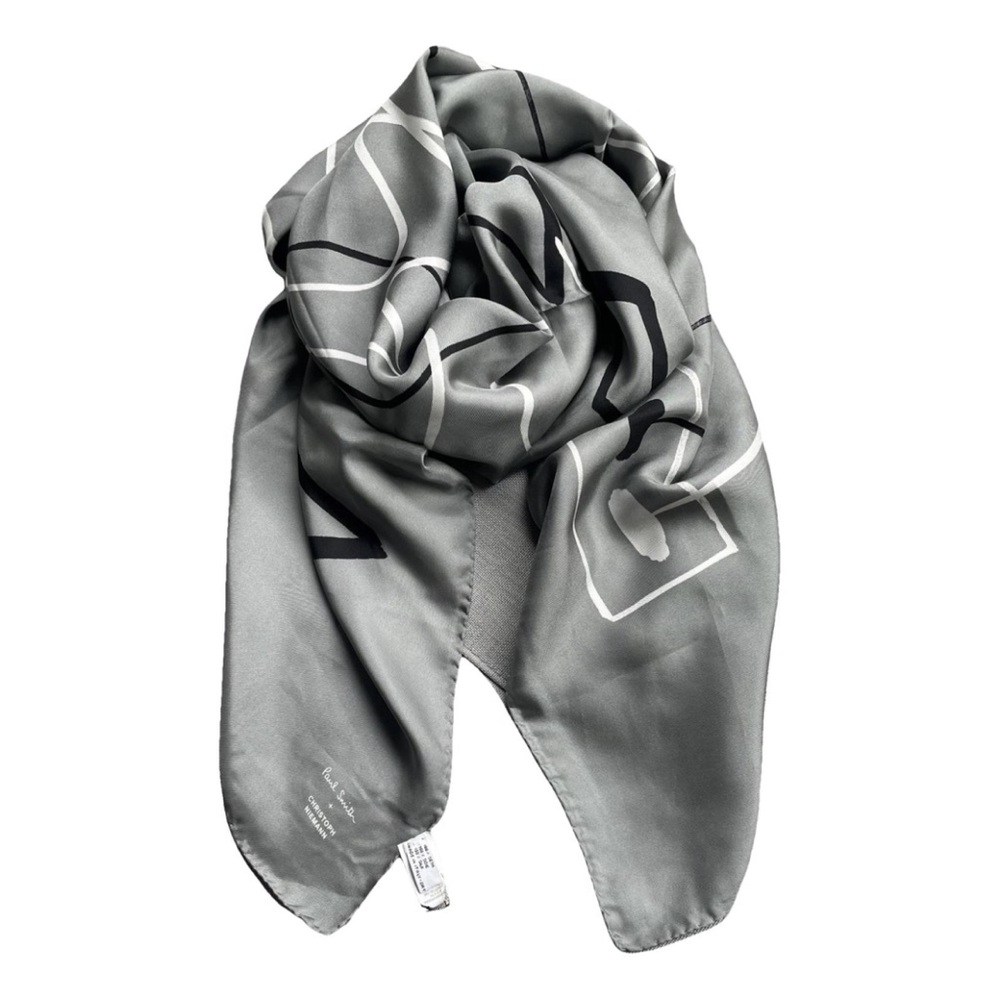 Paul Smith + Christoph Niemann Brand New Unisex Oversized square Silk Scarf